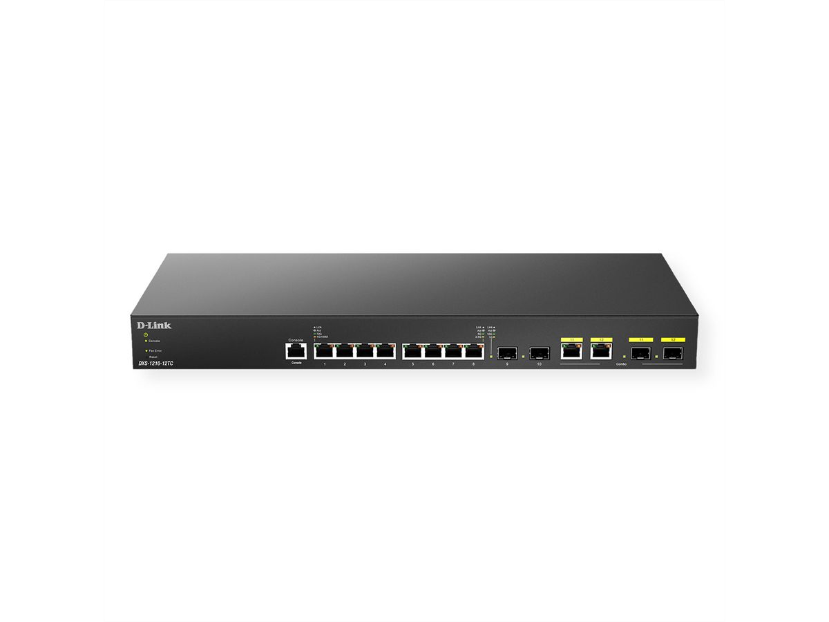 D-Link DXS-1210-12TC 12-poorts Smart Managed 10G Switch 4x SFP+