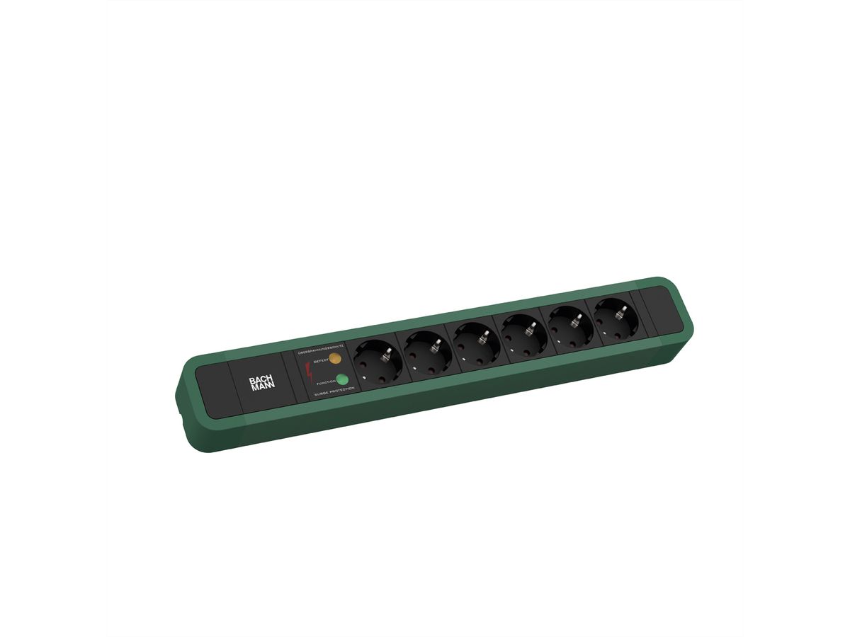 BACHMANN PRIMO 2 6xCEE7/3 1xSPD 2.0m CEE7/7 RAL 6028