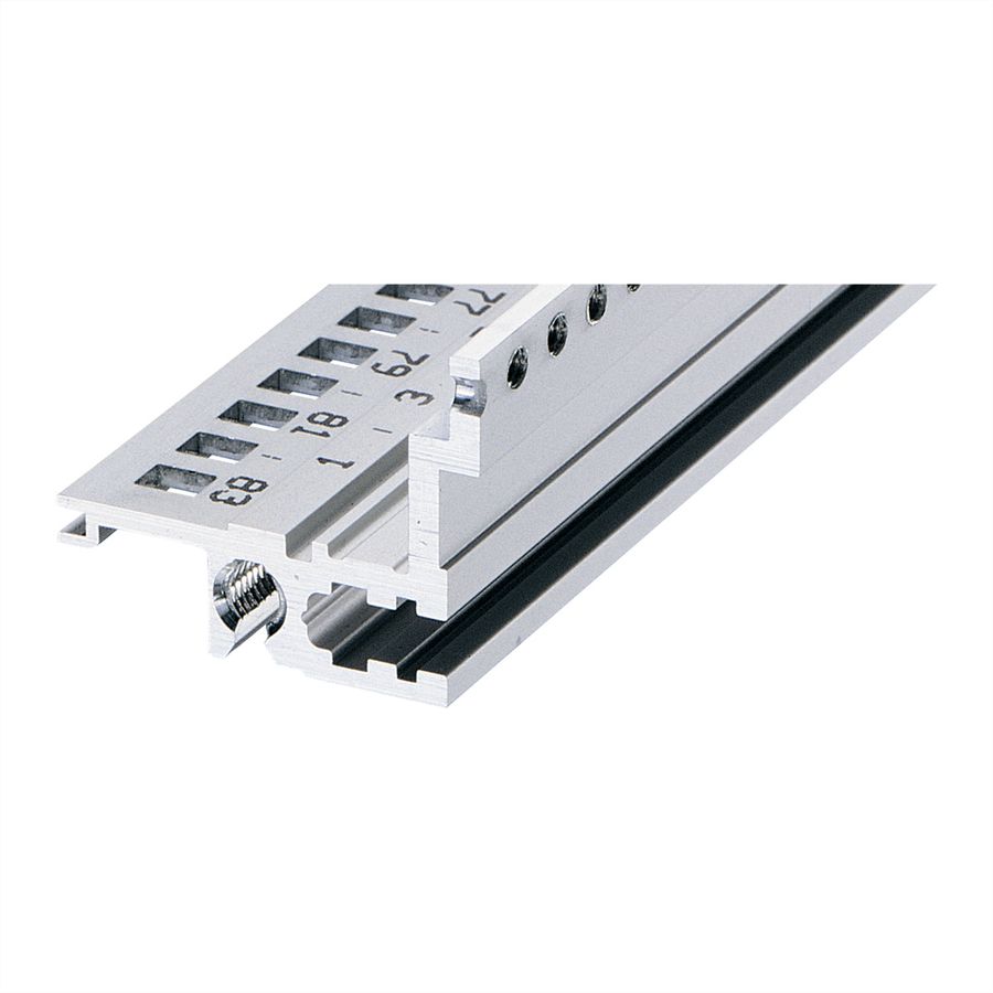 SCHROFF Horizontal Rail, Rear, Type L-MZ, Light, With Z-Rail, 1000 mm