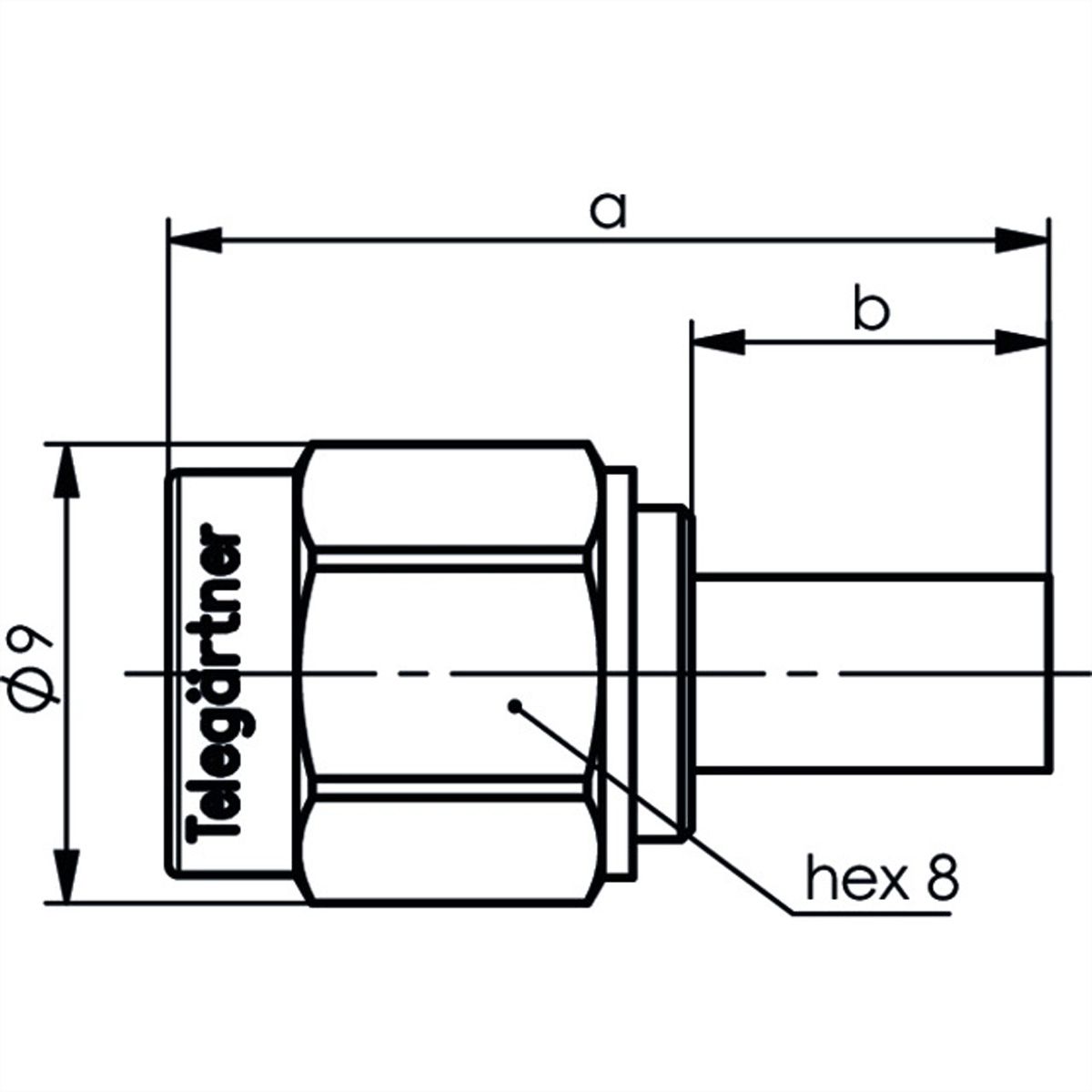 TELEGÄRTNER SMA-Crimpstecker für RG 316/U