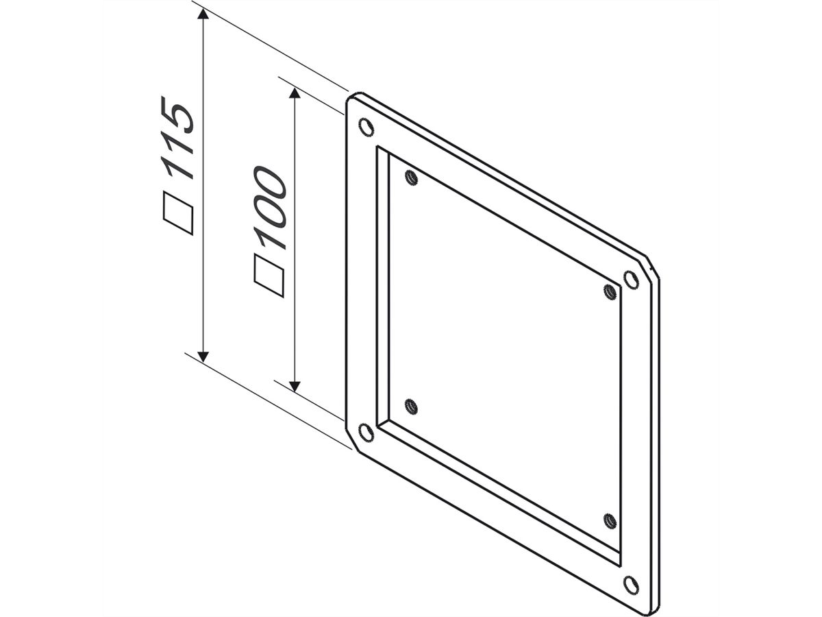 ROLINE VESA Adapter 75x75 naar 100x100