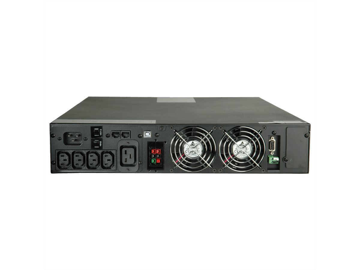 ROLINE ProSecure III 3000 RM2HE - Online UPS, 19" rack-versie, zwart