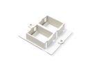 BACHMANN Custom Module Frame 2x Keystone, white