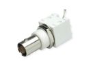 TELEGÄRTNER BNC PCB Bulkhead Angle Jack, insulated for Printed Circuits