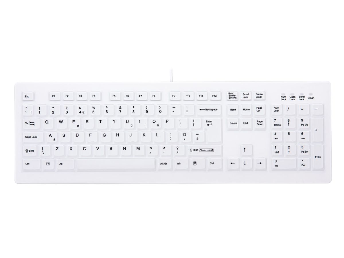CHERRY AK-C8100F-UVS-W/UK keyboard USB QWERTY UK English White