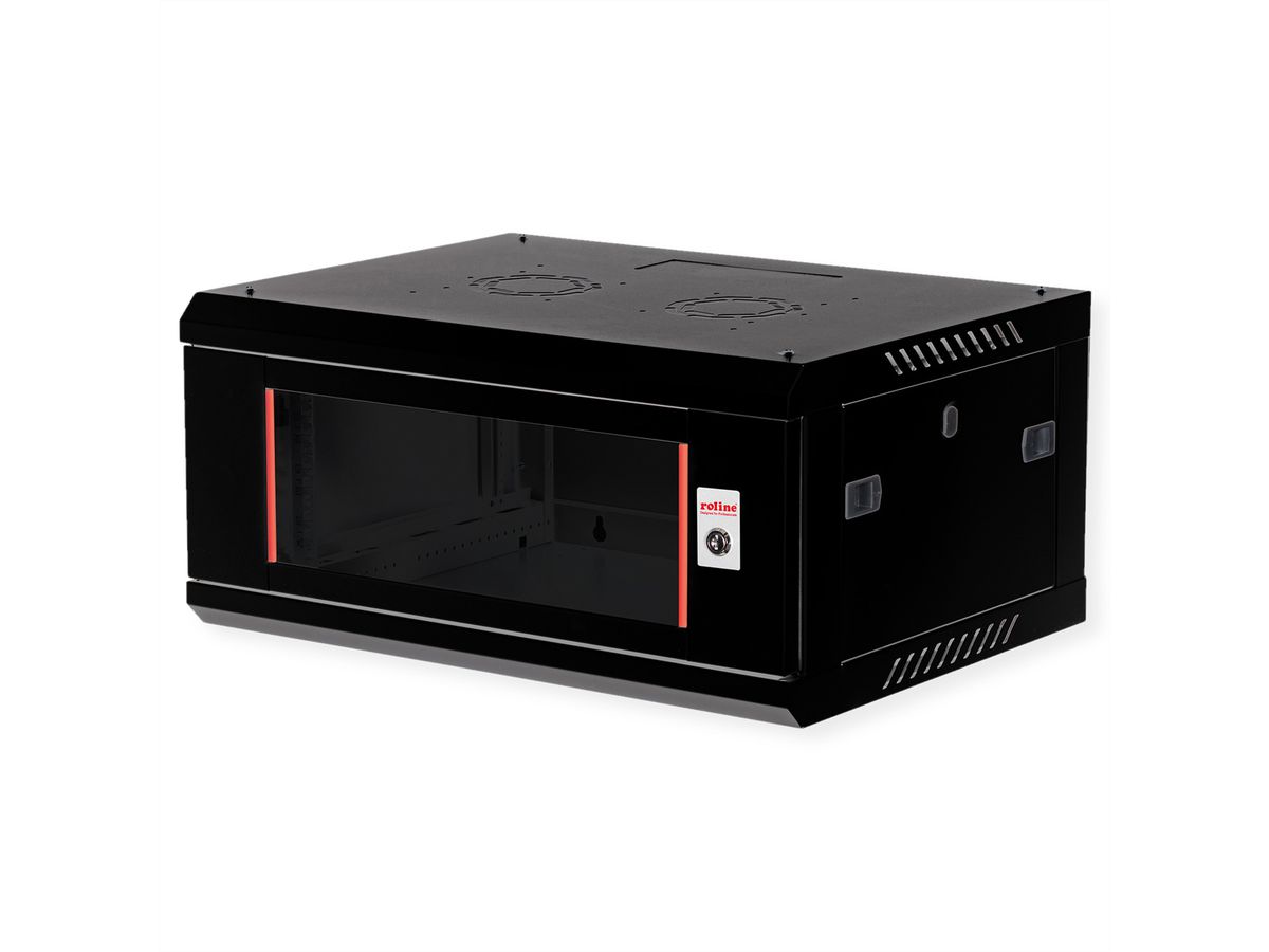 ROLINE 19" Wall Cabinet Basic Plus 4U, 600x450 BxT black