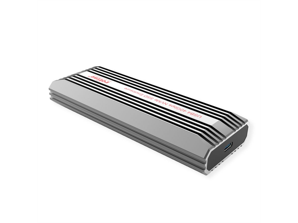 ROLINE externe SSD-behuizing, M.2, NVMe naar USB 4 Gen 3x2 Type C