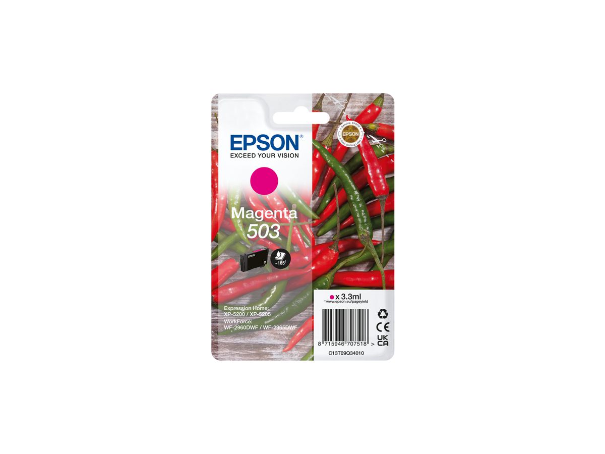 Epson 503 inktcartridge 1 stuk(s) Origineel Normaal rendement Magenta