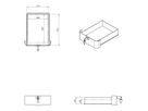 DATAFLEX Bento® desktop locker, 500, white