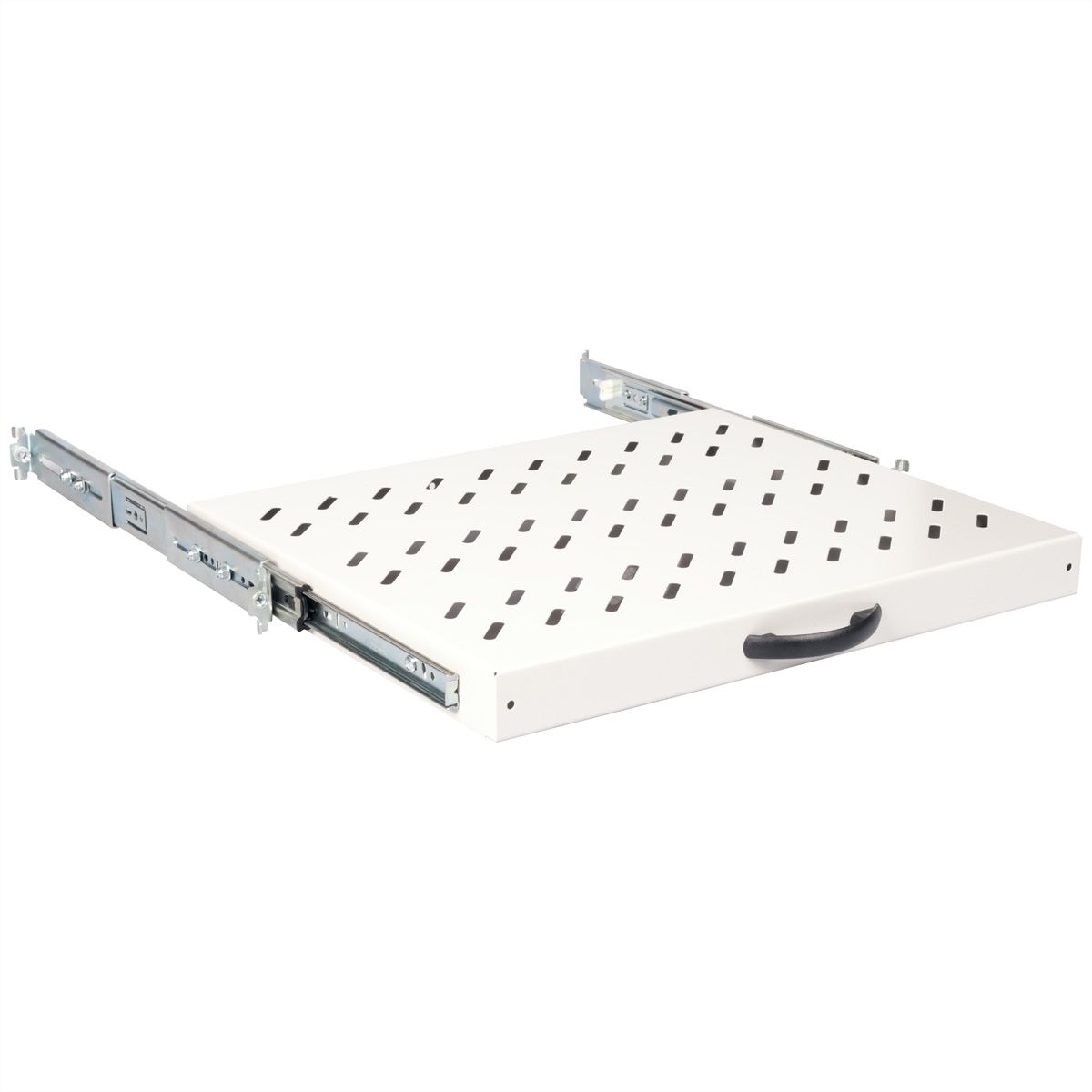 ROLINE 19-inch shelf 1 U, Extendable 350 T 25 kg grey