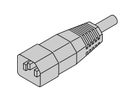 SCHROFF Netsnoer, IEC C14 naar C13, 0,5 m, zwart