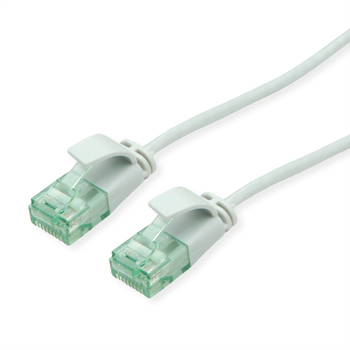 ROLINE RM UTP DataCenter Patchkabel Cat.6A (Klasse EA), extra dun, grijs, 0,3 m