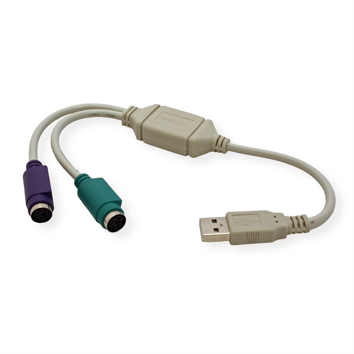 VALUE USB to 2x PS/2 Adapter Cable