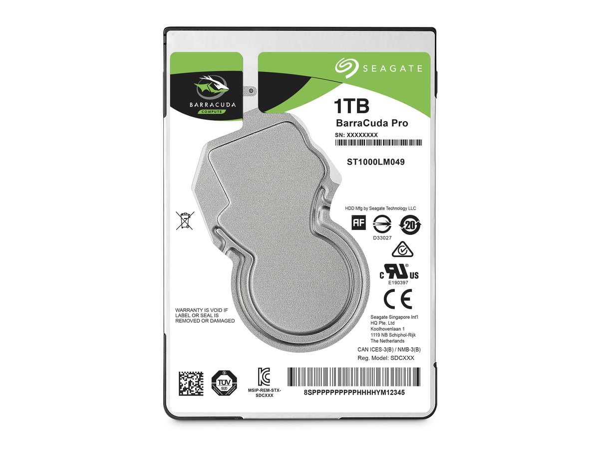 Seagate Barracuda Pro internal hard drive 1 TB 7200 RPM 128 MB 2.5" Serial ATA III