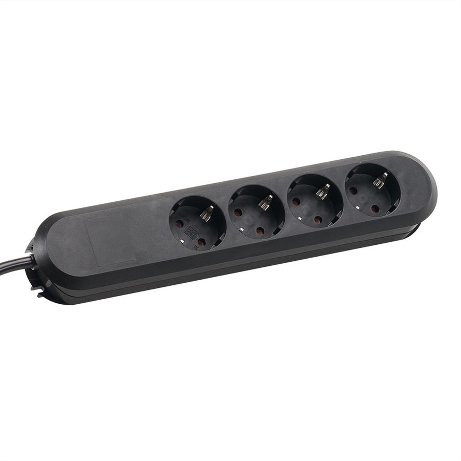 BACHMANN SMART 4xCEE7/3 black power 1.5m CEE7/7