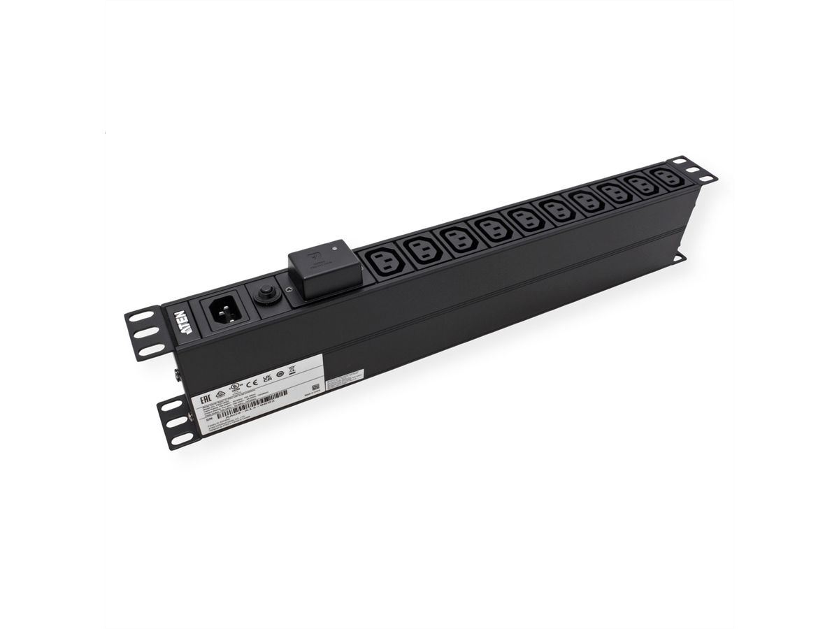 ATEN PE0118SG 1U 10A 18-Port Basic PDU mit Überspannungsschutz