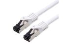 VALUE S/FTP Patch Cord Cat.8 (Class I), stranded, LSOH, white, 1 m