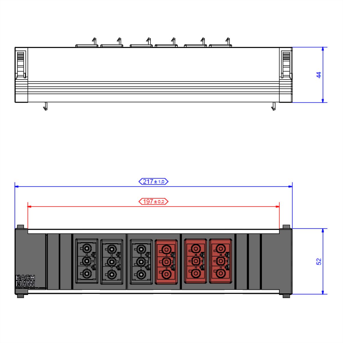 BACHMANN CP 6xGST18 bw/red 2xGST18