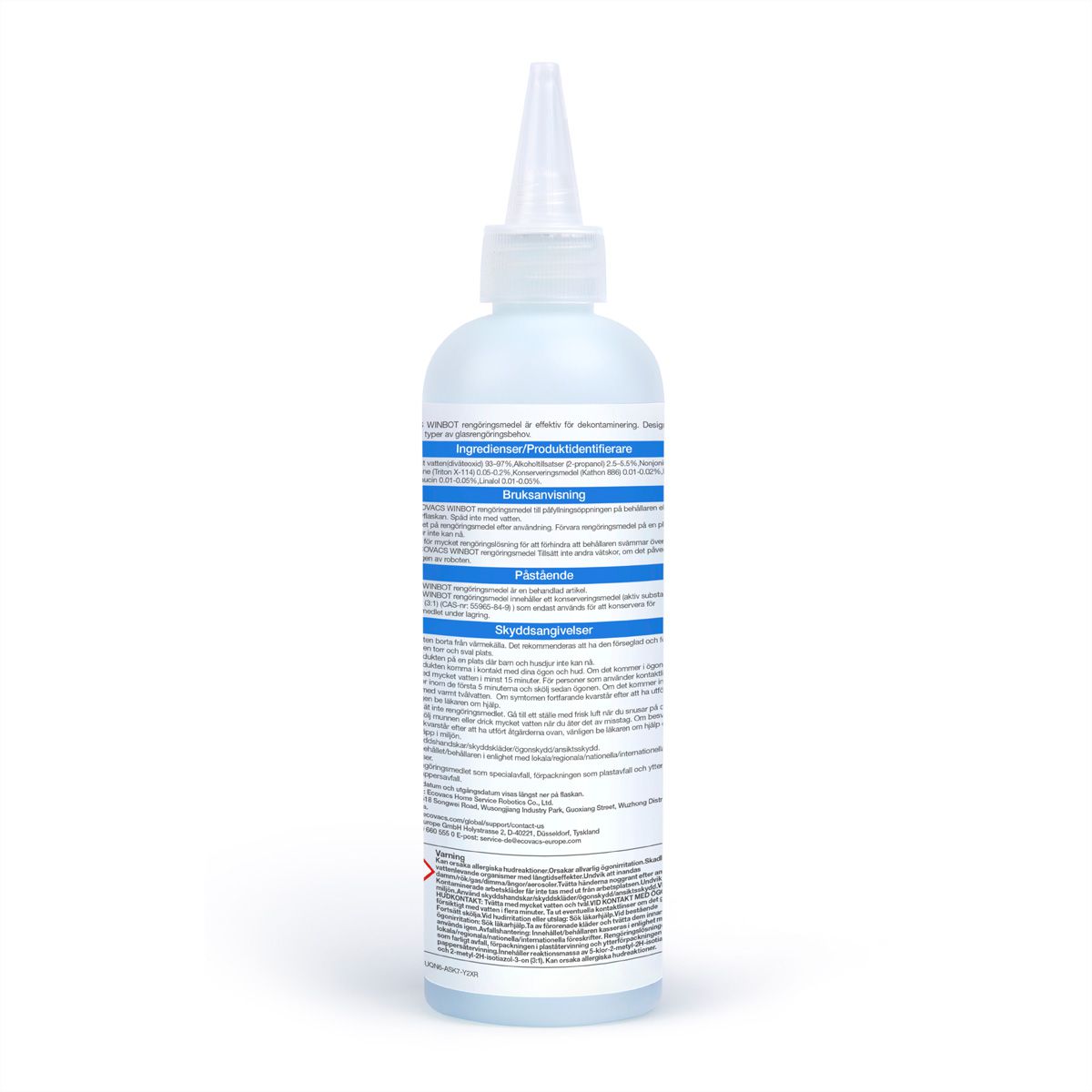 Ecovacs WINBOT reinigingsoplossing 230 ml  , voor Winbots-Serie