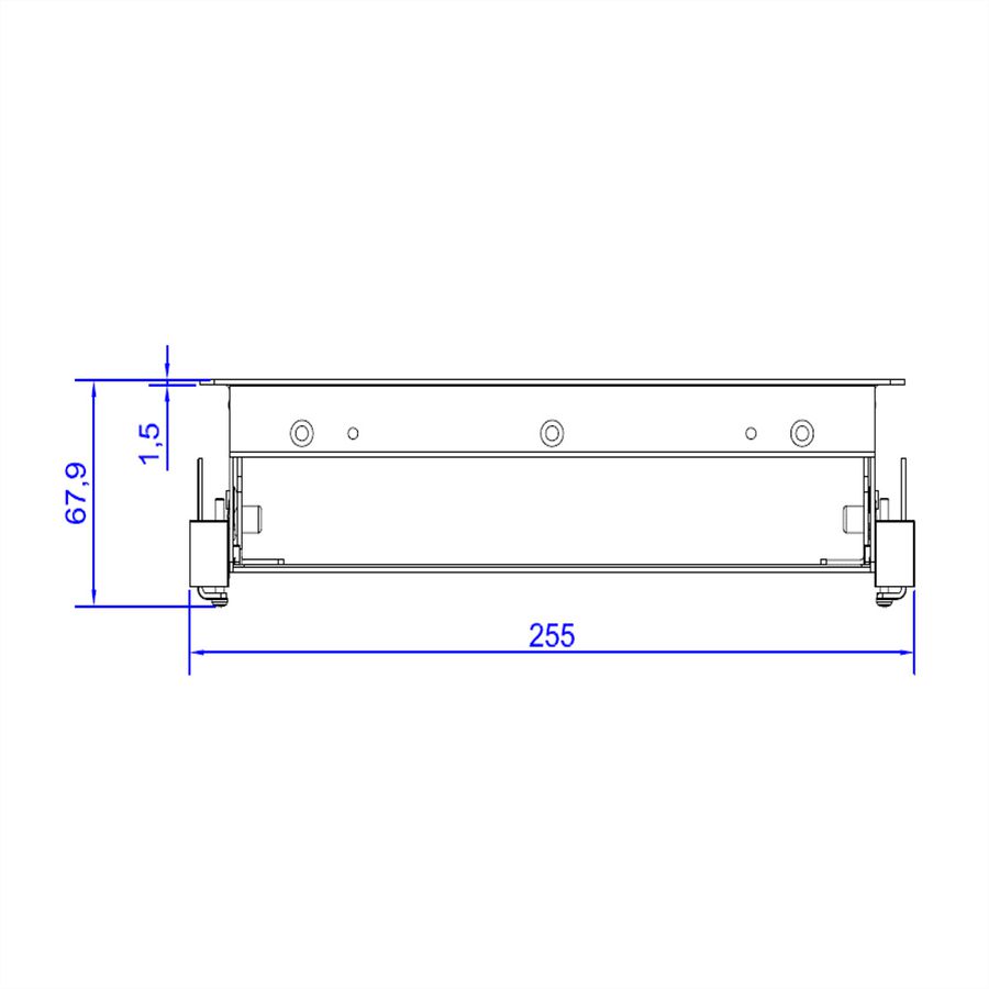 BACHMANN CONI mounting frame 3-fold stainless steel