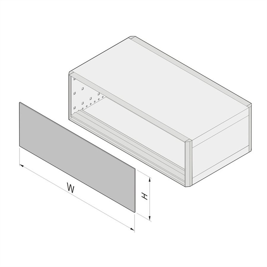 SCHROFF EMC frontpaneel/ backplane, steekbaar, afgeschermd - U-FRONTPL.EMC 2HE 63TE