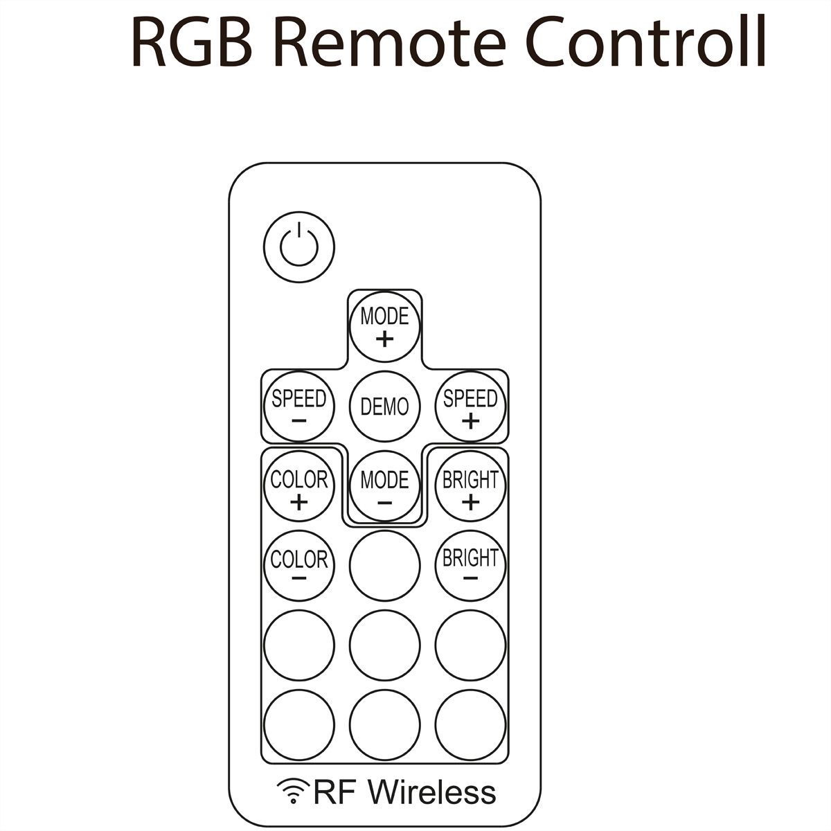 Xilence LQZ.RGB_Set Remote Control for RGB LED PC Components