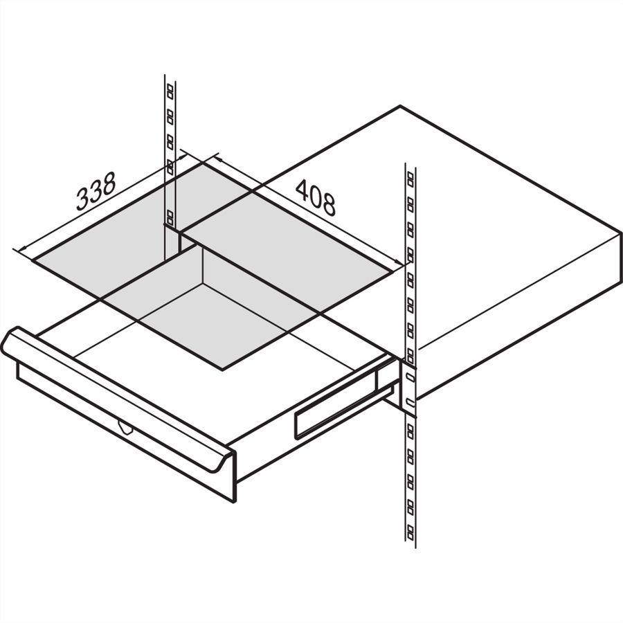 SCHROFF Writing Surface for 19" Cabinet Drawers