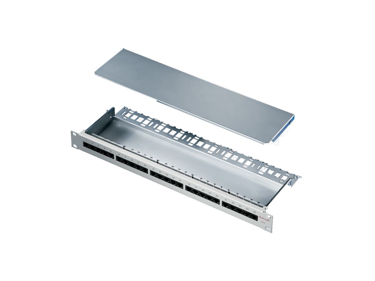 SCHROFF 19" verdeler, Cat 6