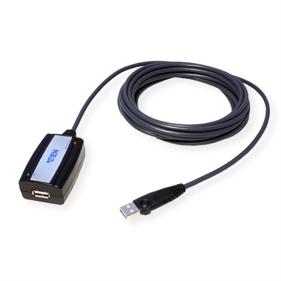 ATEN UE250 USB 2.0 Extender Cable, schwarz, 5 m