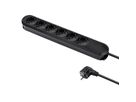 BACHMANN SMART multiple socket outlet 6x earthing contact, black, 3 m