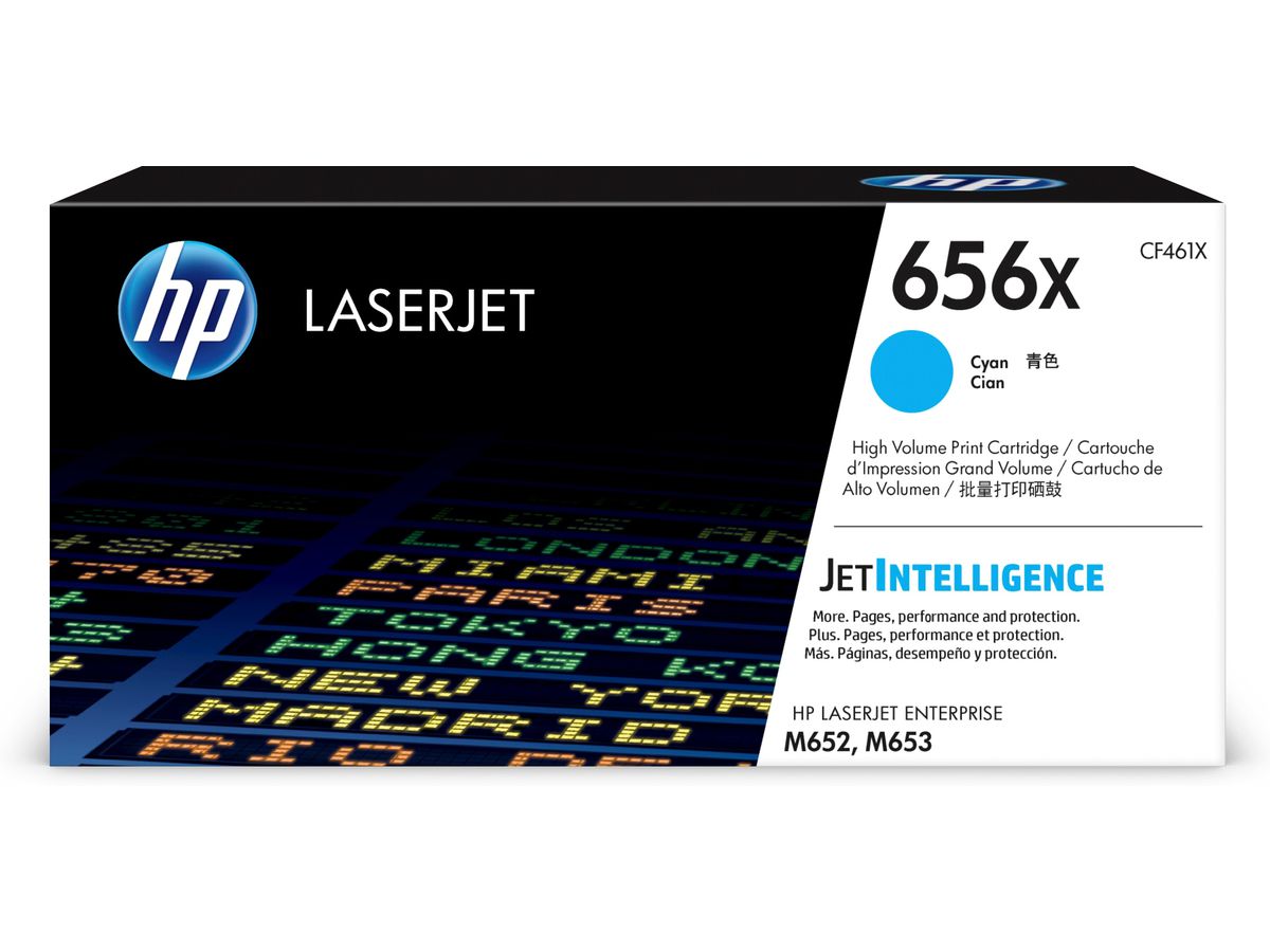 HP 656X High Yield Cyan Original LaserJet Toner Cartridge