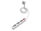 VALUE Power Strip 2-Pin Euro Type, 3-way, with Switch, white, 1.5 m