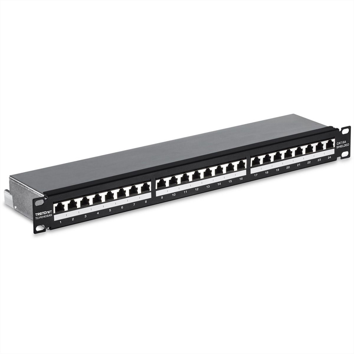 TRENDnet TC-P24C6AS Patchpaneel, 24-poorts Cat6A afgeschermd