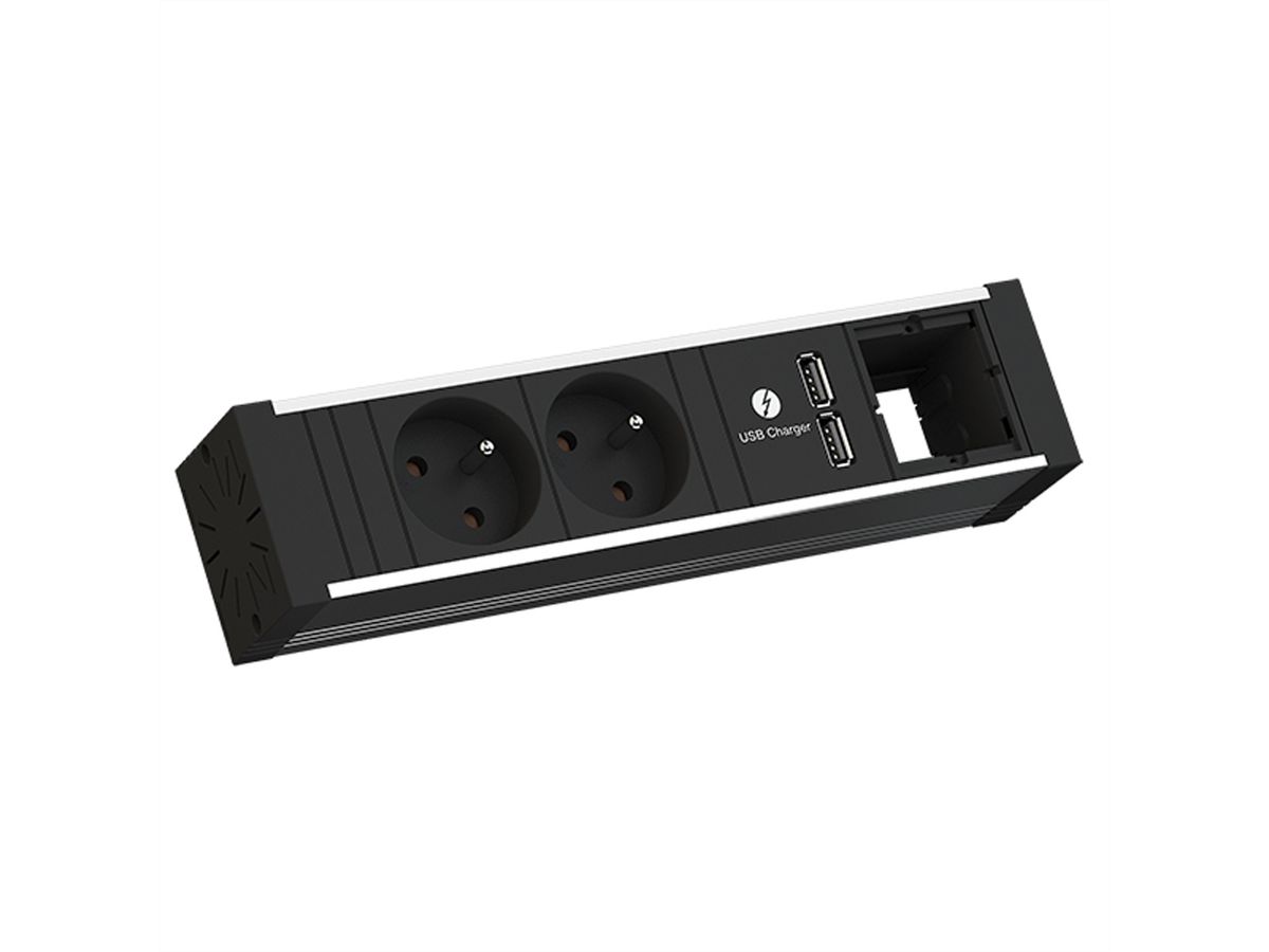 BACHMANN VENID 2xUTE 1xUSB Oplader 1xCM 0,2m GST18