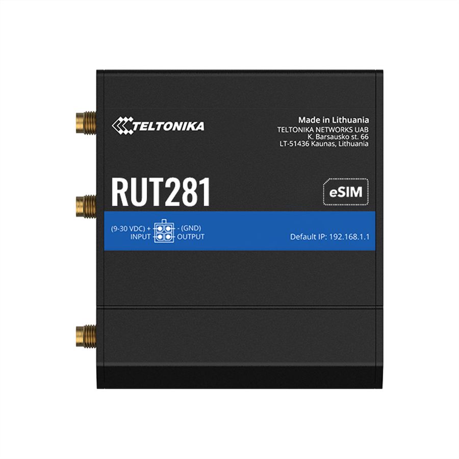TELTONIKA RUT281 CAT4 LTE Router SIM & eSIM