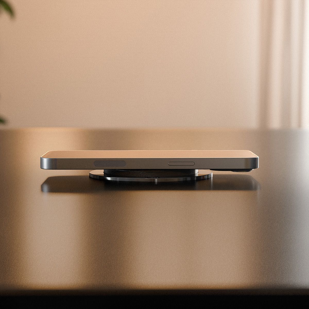 BACHMANN ELEVATOR2 1xUK 1xUSB C, Wireless Charger 15W RAL9005 0.5m ISV