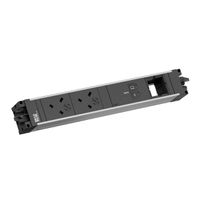 BACHMANN STEP ALU 2xUK, 1xUSB C/C 100W 1xCM