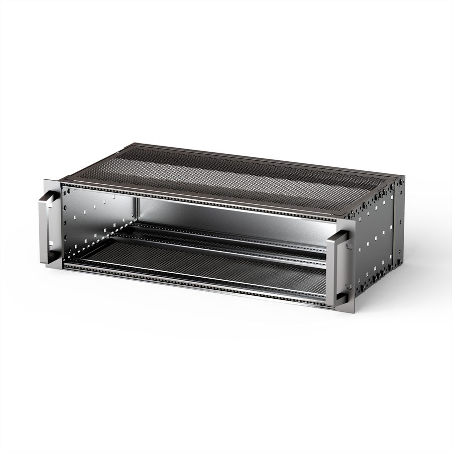 SCHROFF EuropacPRO 19" Subrack Kit for Backplane, Heavy, Shielded, Front Handle, 3 U, 355 mm