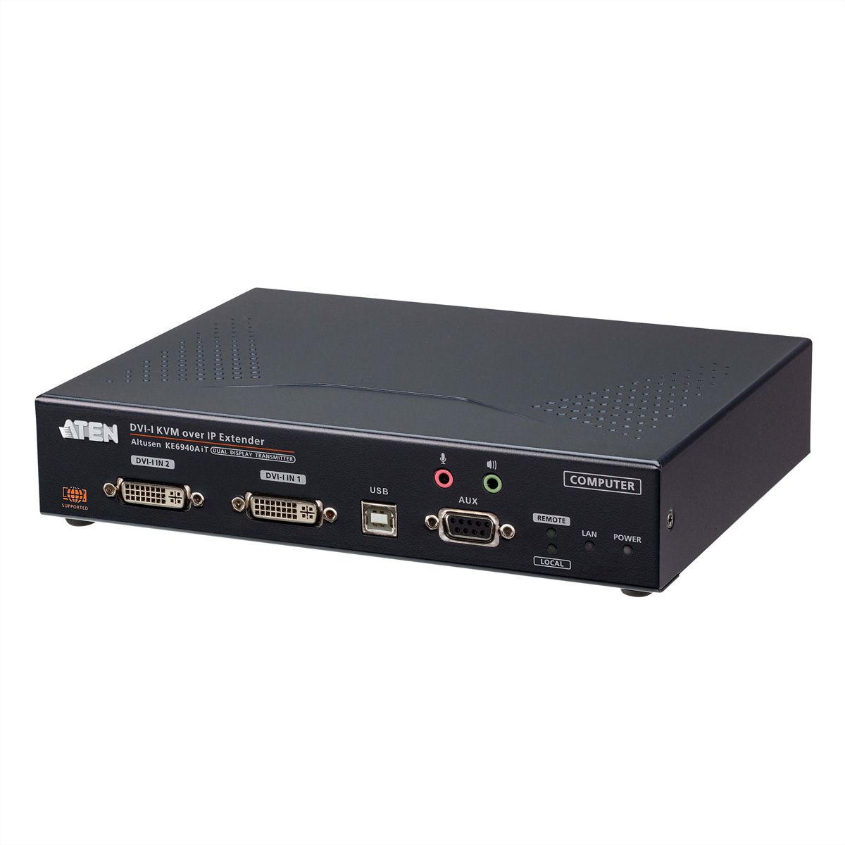 ATEN KE6940AIT FHD Dual DVI KVM over IP Zender met internettoegang