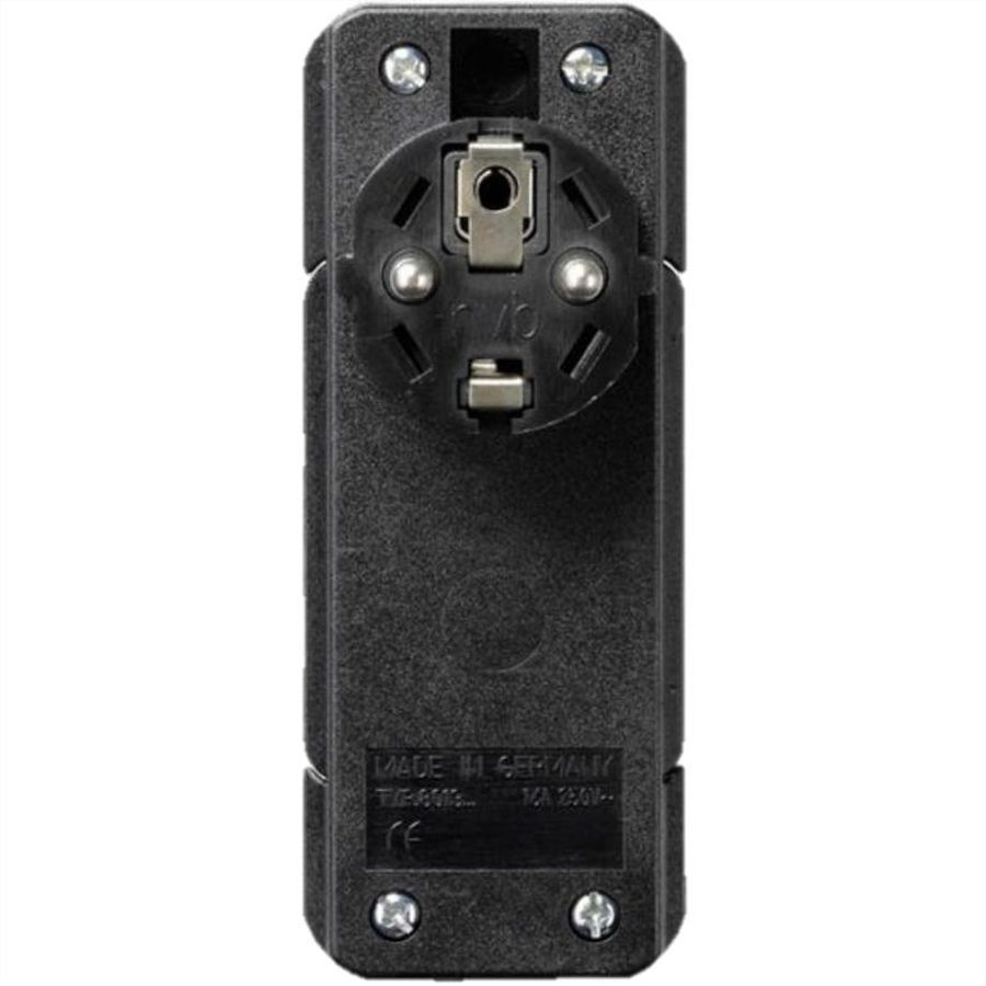 BACHMANN SMART PLUG earthing contact mounting plug, black