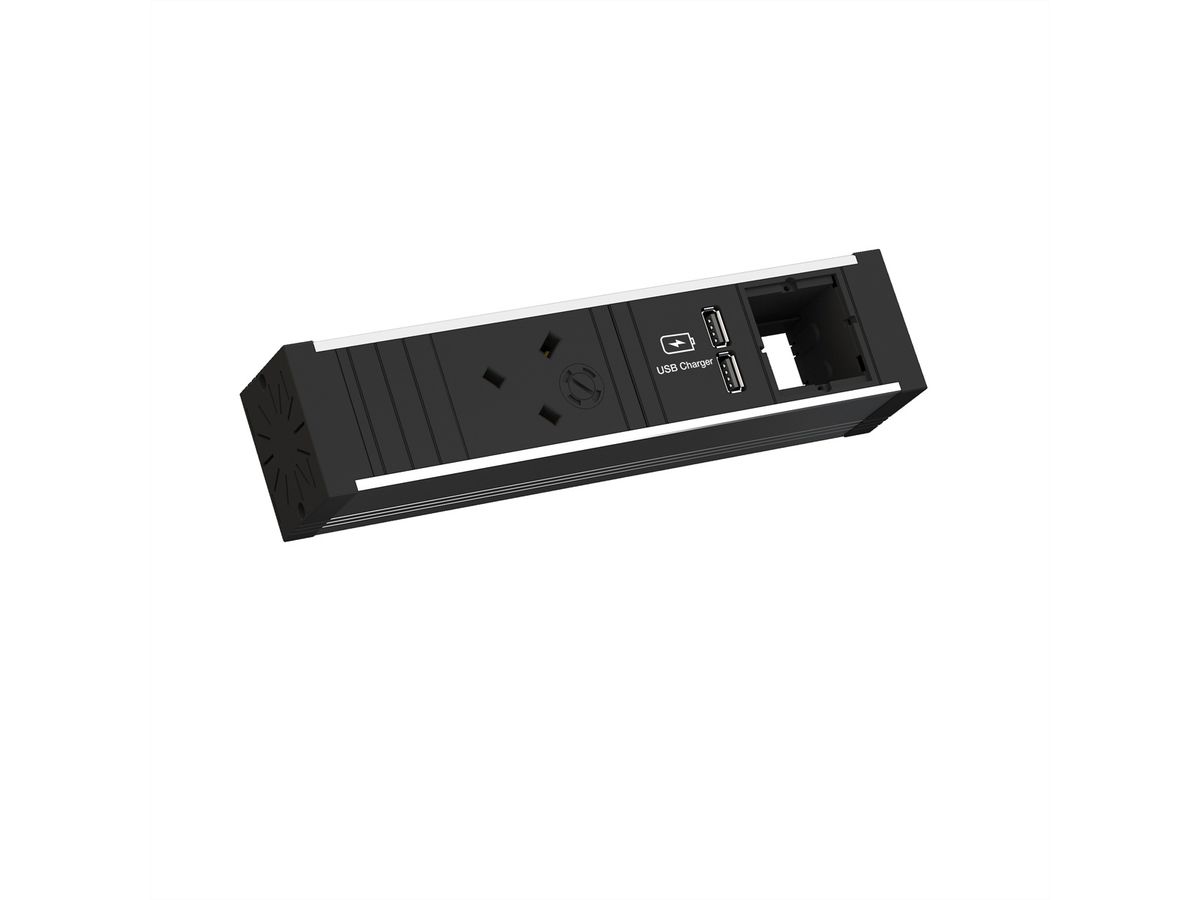 BACHMANN VENID 1xUK USB Charger, 1xCM 0.2m GST18 United Kingdom