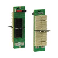SCHROFF CPCI seriële backplane, 3 HE, 2 slots, systeemsleuf links, Full-Mesh, met RIO