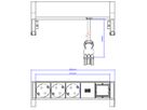 BACHMANN DESK2 3x earthing contact 1x ABD GST18, white