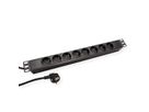 VALUE 19" PDU for Cabinets, 8x, 4000W, CEE 7/7 German Type Plug, 1.8 m