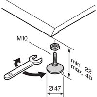 SCHROFF Labrack Adjustable Feet