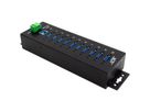EXSYS EX-1580SHMVS Managed, Netzwerk-teilbarer 10-Port USB 3.2 Gen 1 Metall HUB, 15KV ESD Schutz