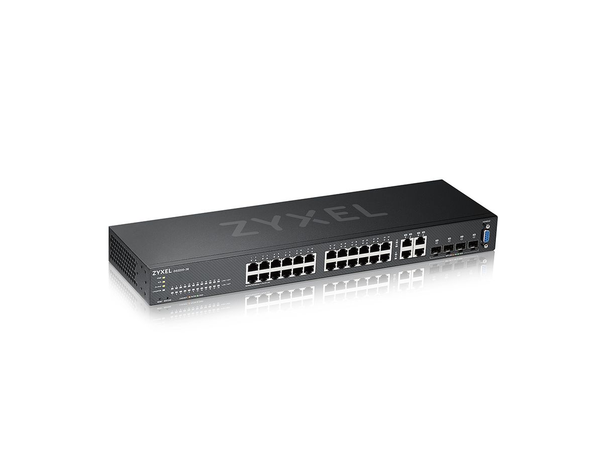 Zyxel GS2220-28-EU0101F netwerk-switch Managed L2 Gigabit Ethernet (10/100/1000) Zwart