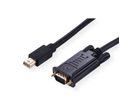 VALUE Cable MiniDisplayPort - VGA, Mini DP M - VGA M, zwart, 1,5 m