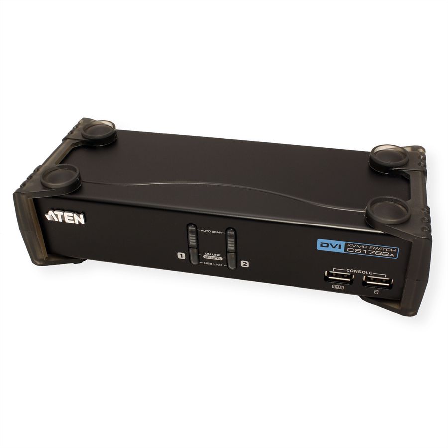 ATEN CS1762A KVM switch DVI, USB, audio, USB hub, 2 poorts