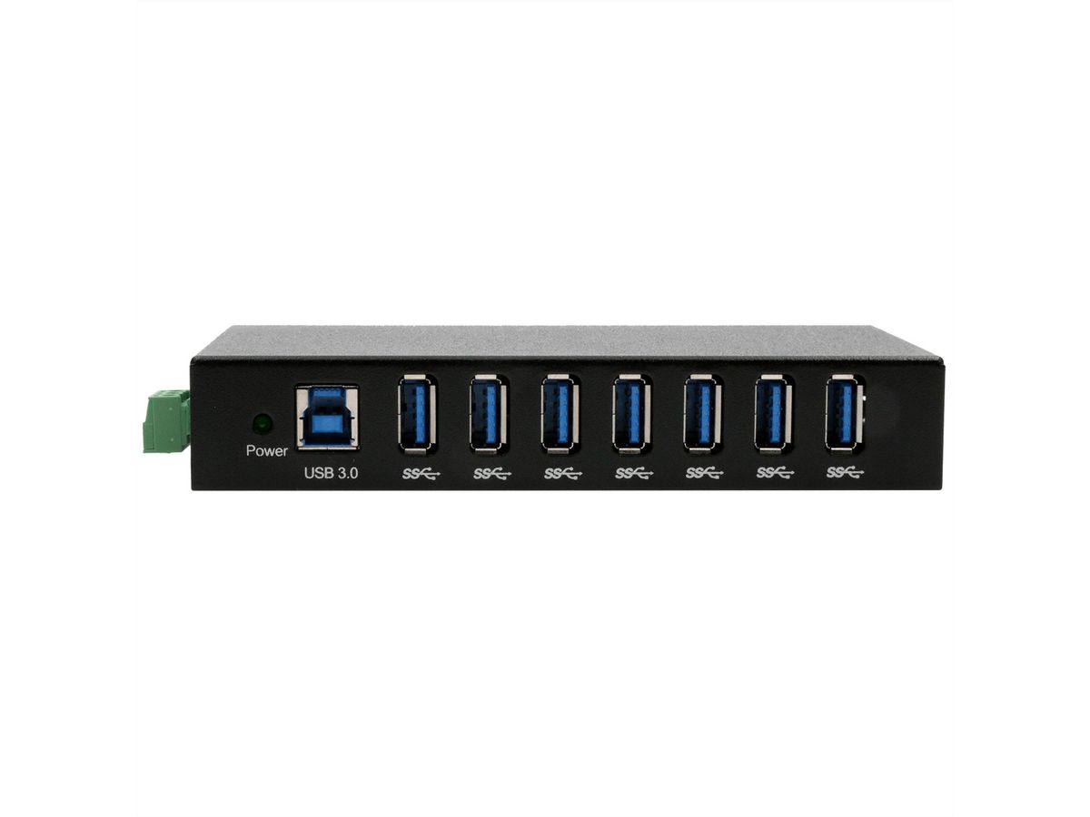 EXSYS EX-11237HMS-2 7 Port USB 3.2 Gen 1 HUB Din-Rail Kit